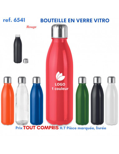 BOUTEILLE EN VERRE VITRO REF 6541 6541 GOURDES GOBELETS : OBJETS PUBLICITAIRES  6,92 €