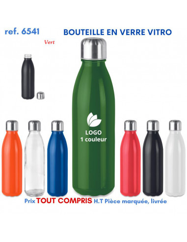 BOUTEILLE EN VERRE VITRO REF 6541 6541 GOURDES GOBELETS : OBJETS PUBLICITAIRES  6,92 €