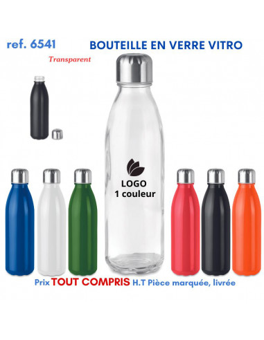 BOUTEILLE EN VERRE VITRO REF 6541 6541 GOURDES GOBELETS : OBJETS PUBLICITAIRES  6,92 €