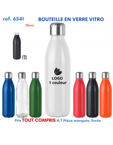 BOUTEILLE EN VERRE VITRO REF 6541 6541 GOURDES GOBELETS : OBJETS PUBLICITAIRES  6,92 €