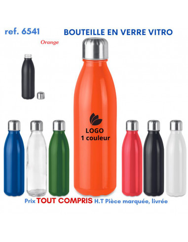 BOUTEILLE EN VERRE VITRO REF 6541 6541 GOURDES GOBELETS : OBJETS PUBLICITAIRES  6,92 €