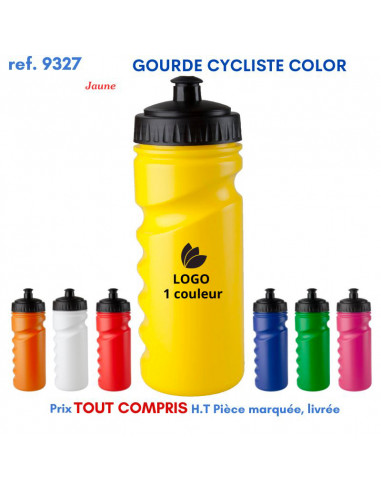 GOURDE CYCLISTE COLOR REF 9327 9327 GOURDES GOBELETS : OBJETS PUBLICITAIRES  2,93 €