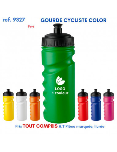 GOURDE CYCLISTE COLOR REF 9327 9327 GOURDES GOBELETS : OBJETS PUBLICITAIRES  2,93 €