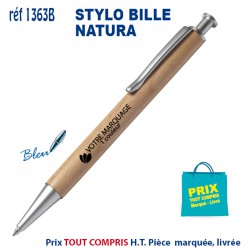 STYLO BILLE NATURA REF 1363B 1363B Stylos Bois, carton, recyclé  2,77 €
