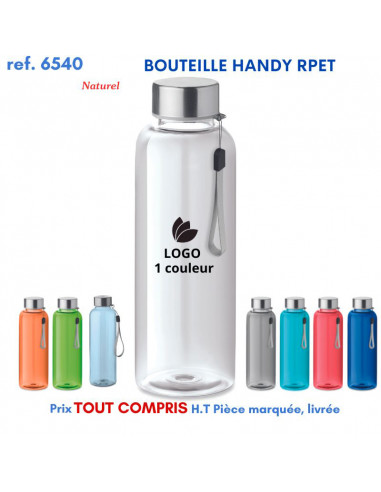 BOUTEILLE HANDY RPET REF 6540 6540 GOURDES GOBELETS : OBJETS PUBLICITAIRES  5,18 €