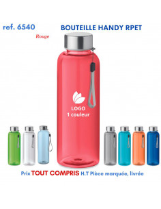 BOUTEILLE HANDY RPET REF 6540 6540 GOURDES GOBELETS : OBJETS PUBLICITAIRES  5,18 € 2