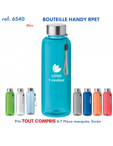 BOUTEILLE HANDY RPET REF 6540 6540 GOURDES GOBELETS : OBJETS PUBLICITAIRES  5,18 €