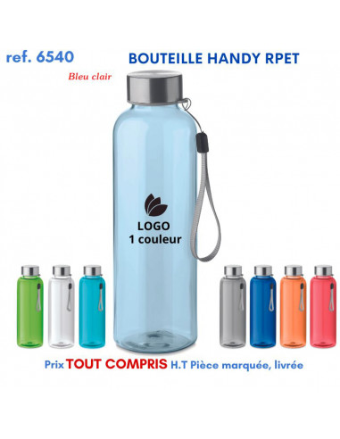 BOUTEILLE HANDY RPET REF 6540 6540 GOURDES GOBELETS : OBJETS PUBLICITAIRES  5,18 €