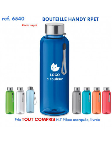 BOUTEILLE HANDY RPET REF 6540 6540 GOURDES GOBELETS : OBJETS PUBLICITAIRES  5,18 €