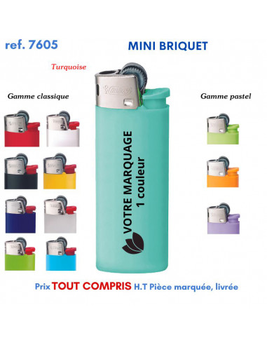 MINI BRIQUET BIC REF 7605 7605 BRIQUETS PUBLICITAIRES - ALLUME TOUT  1,09 €