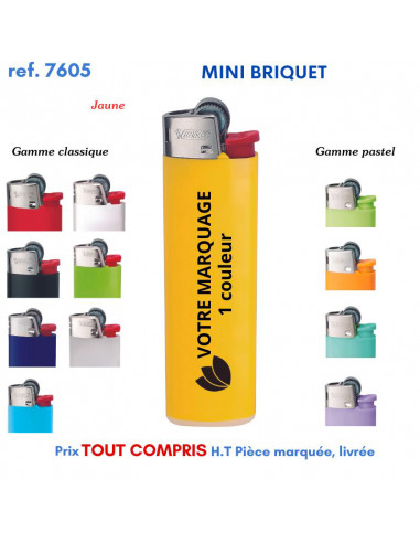 MINI BRIQUET BIC REF 7605 7605 BRIQUETS PUBLICITAIRES - ALLUME TOUT  1,09 €