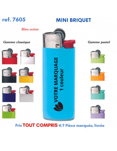 MINI BRIQUET BIC REF 7605 7605 BRIQUETS PUBLICITAIRES - ALLUME TOUT  1,09 €