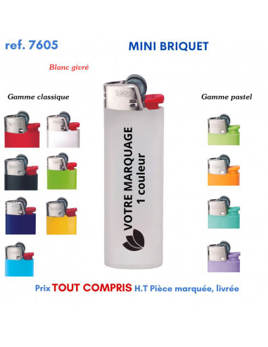 MINI BRIQUET BIC REF 7605 7605 BRIQUETS PUBLICITAIRES - ALLUME TOUT  1,09 €