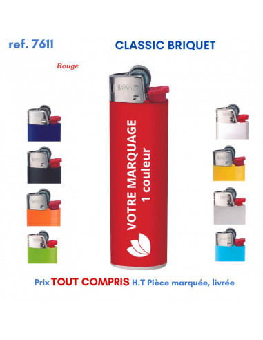 CLASSIC BRIQUET BIC REF 7611 7611 BRIQUETS PUBLICITAIRES - ALLUME TOUT  1,24 €
