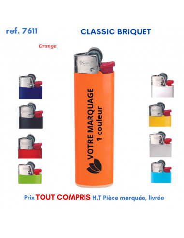 CLASSIC BRIQUET BIC REF 7611 7611 BRIQUETS PUBLICITAIRES - ALLUME TOUT  1,24 €