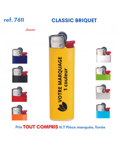 CLASSIC BRIQUET BIC REF 7611 7611 BRIQUETS PUBLICITAIRES - ALLUME TOUT  1,24 €