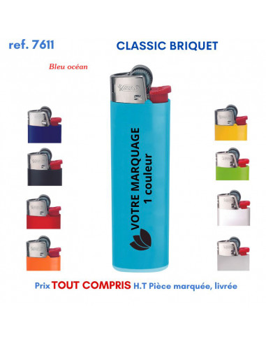 CLASSIC BRIQUET BIC REF 7611 7611 BRIQUETS PUBLICITAIRES - ALLUME TOUT  1,24 €