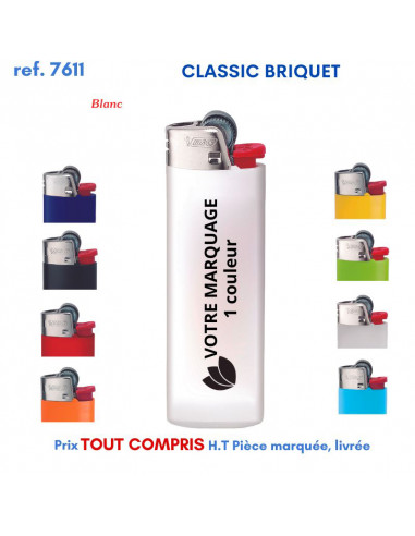 CLASSIC BRIQUET BIC REF 7611 7611 BRIQUETS PUBLICITAIRES - ALLUME TOUT  1,24 €