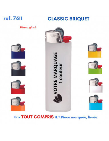 CLASSIC BRIQUET BIC REF 7611 7611 BRIQUETS PUBLICITAIRES - ALLUME TOUT  1,24 €