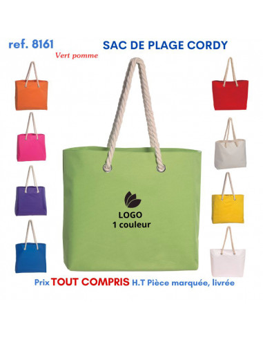 SAC DE PLAGE CORDY REF 8161 8161 LOISIRS - PLAGE : OBJET PUBLICITAIRE  7,65 €