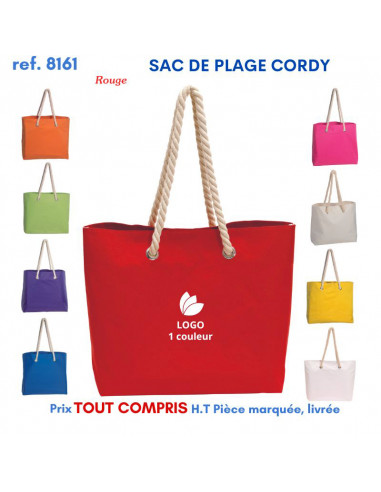 SAC DE PLAGE CORDY REF 8161 8161 LOISIRS - PLAGE : OBJET PUBLICITAIRE  7,65 €