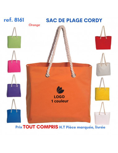 SAC DE PLAGE CORDY REF 8161 8161 LOISIRS - PLAGE : OBJET PUBLICITAIRE  7,65 €