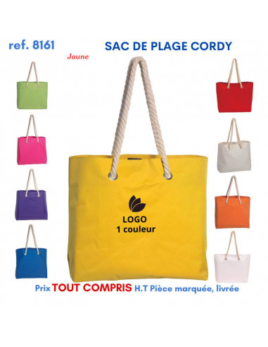 SAC DE PLAGE CORDY REF 8161 8161 LOISIRS - PLAGE : OBJET PUBLICITAIRE  7,65 €