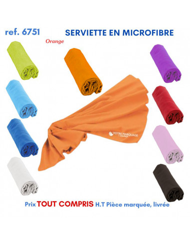 SERVIETTES EN MICROFIBRE REF 6751 6751 SERVIETTES : OBJETS ET TEXTILE PUBLICITAIRE  6,39 €