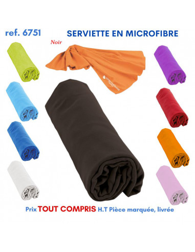 SERVIETTES EN MICROFIBRE REF 6751 6751 SERVIETTES : OBJETS ET TEXTILE PUBLICITAIRE  6,39 €