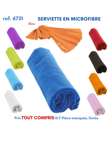 SERVIETTES EN MICROFIBRE REF 6751 6751 SERVIETTES : OBJETS ET TEXTILE PUBLICITAIRE  6,39 €