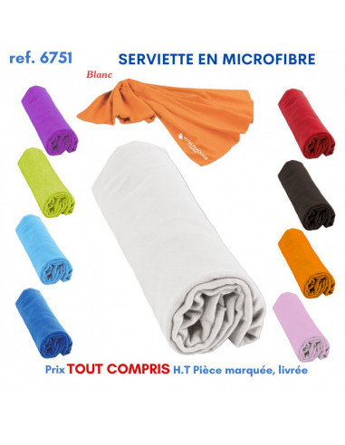 SERVIETTES EN MICROFIBRE REF 6751 6751 SERVIETTES : OBJETS ET TEXTILE PUBLICITAIRE  6,39 €