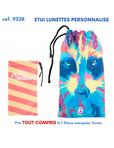 ETUI LUNETTES PERSONNALISE REF 9338 9338 POCHETTE - PORTE ETIQUETTE BAGAGE  2,81 €