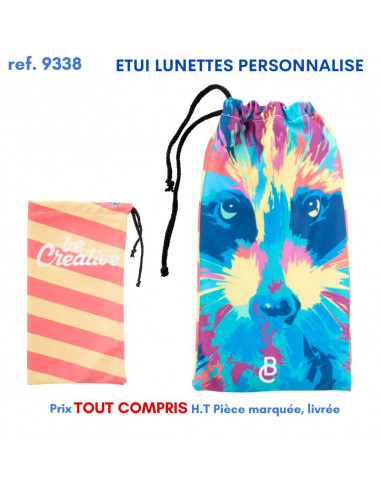 ETUI LUNETTES PERSONNALISE REF 9338 9338 POCHETTE - PORTE ETIQUETTE BAGAGE  2,81 €