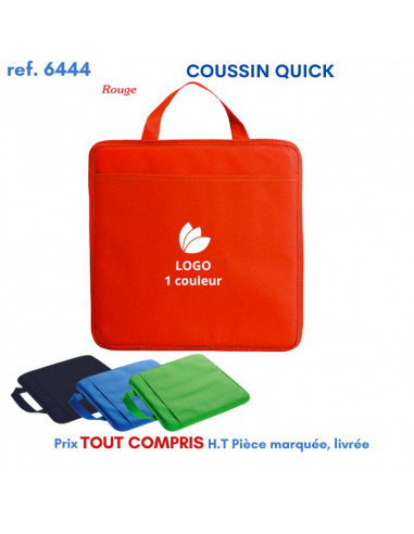 COUSSIN QUICK REF 6444 6444 SUPPORTERS : OBJETS PUBLICITAIRES  3,96 €