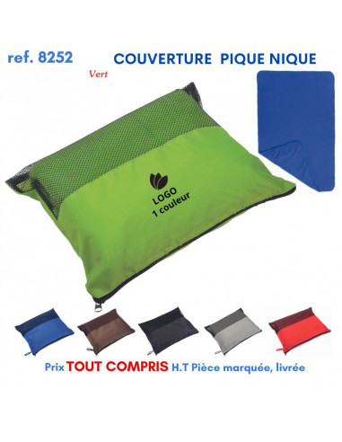 COUVERTURE PIQUE NIQUE REF 8252 8252 POLAIRE PUBLICITAIRE PERSONNALISE  9,46 €