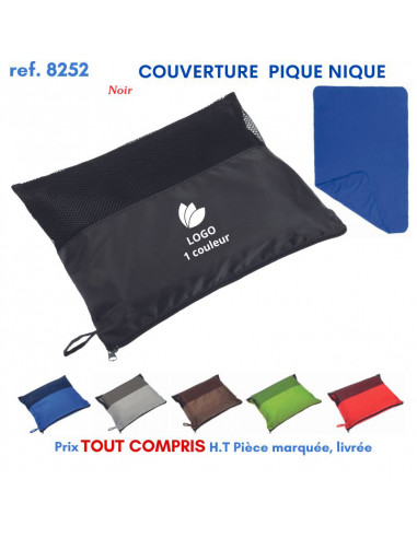 COUVERTURE PIQUE NIQUE REF 8252 8252 POLAIRE PUBLICITAIRE PERSONNALISE  9,46 €