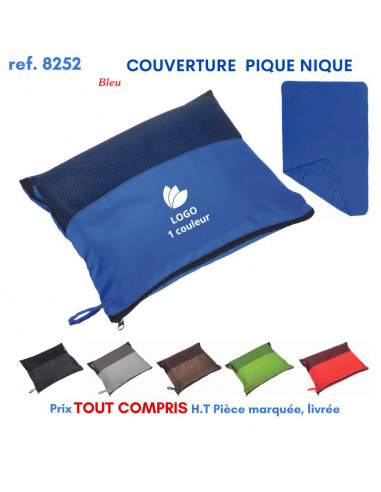 COUVERTURE PIQUE NIQUE REF 8252 8252 POLAIRE PUBLICITAIRE PERSONNALISE  9,46 €