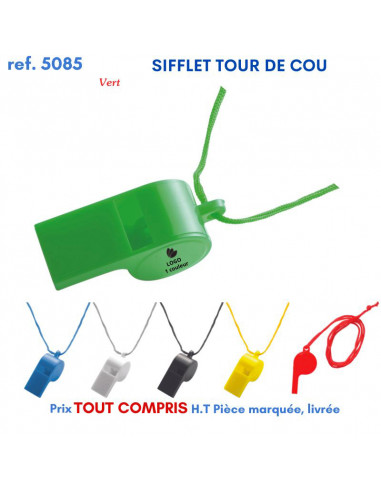 SIFFLET TOUR DE COU REF 5085 5085 SUPPORTERS : OBJETS PUBLICITAIRES  1,64 €