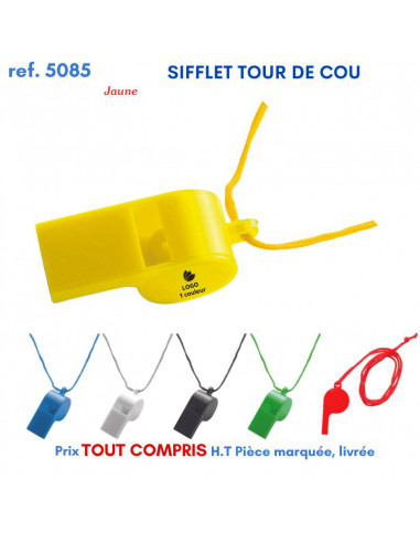 SIFFLET TOUR DE COU REF 5085 5085 SUPPORTERS : OBJETS PUBLICITAIRES  1,64 €