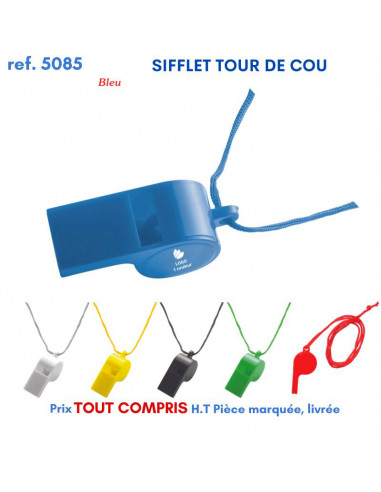 SIFFLET TOUR DE COU REF 5085 5085 SUPPORTERS : OBJETS PUBLICITAIRES  1,64 €