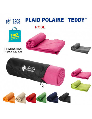 PLAID POLAIRE TEDDY REF 7208 7208 DIVERS TEXTILES  7,69 €