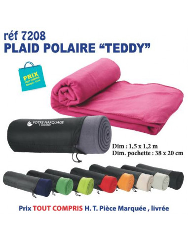PLAID POLAIRE TEDDY REF 7208 7208 DIVERS TEXTILES  7,69 €
