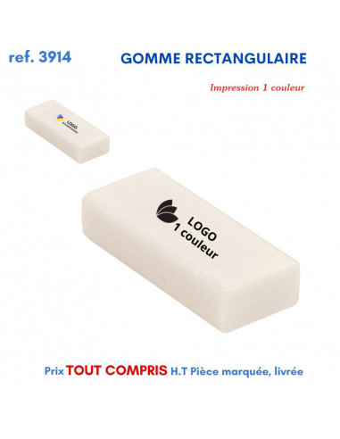 GOMME RECTANGULAIRE REF 3914 3914 JEUX - ENFANTS : OBJETS PUBLICITAIRES  1,53 €