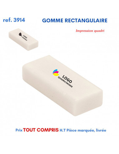 GOMME RECTANGULAIRE REF 3914 3914 JEUX - ENFANTS : OBJETS PUBLICITAIRES  1,53 €