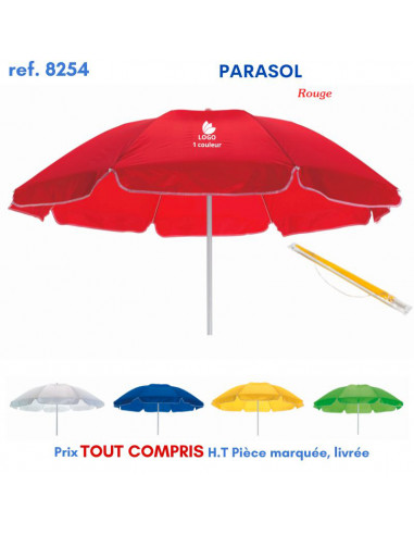 PARASOL REF 8254 8254 LOISIRS - PLAGE : OBJET PUBLICITAIRE  14,61 €