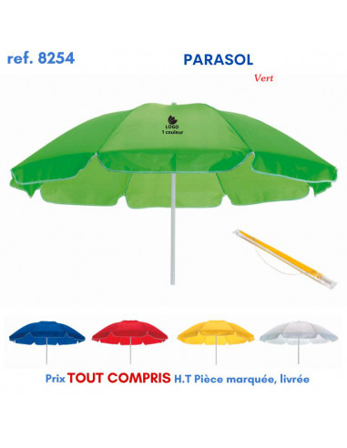 PARASOL REF 8254 8254 LOISIRS - PLAGE : OBJET PUBLICITAIRE  14,61 €