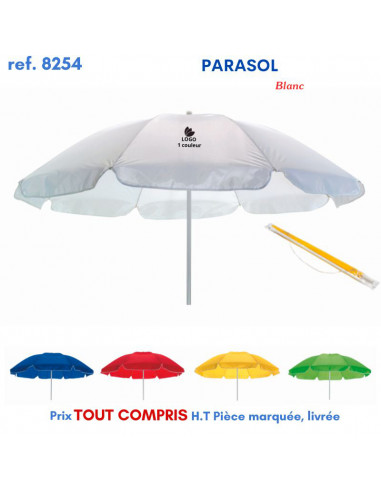 PARASOL REF 8254 8254 LOISIRS - PLAGE : OBJET PUBLICITAIRE  14,61 €