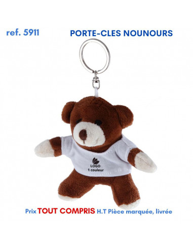 PORTE-CLES NOUNOURS REF 5911 5911 PORTE- CLES PUBLICITAIRES  3,88 €