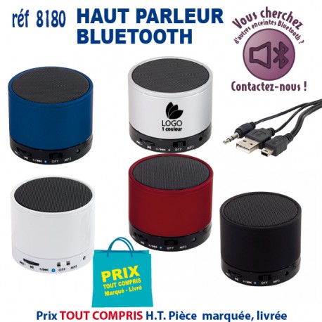 HAUT PARLEUR BLUETOOTH REF 8180 8180 ECOUTEURS - HAUT PARLEUR  9,65 €