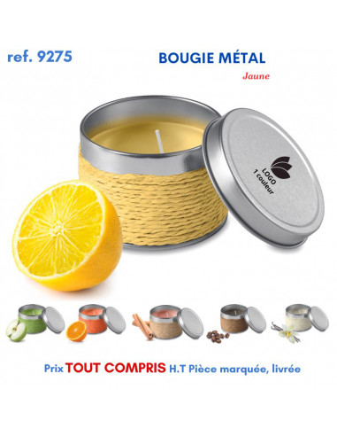 BOUGIE METAL PARFUMÉE EF 9275 9275 POUR LA MAISON OBJETS PUBLICITAIRES  4,64 €